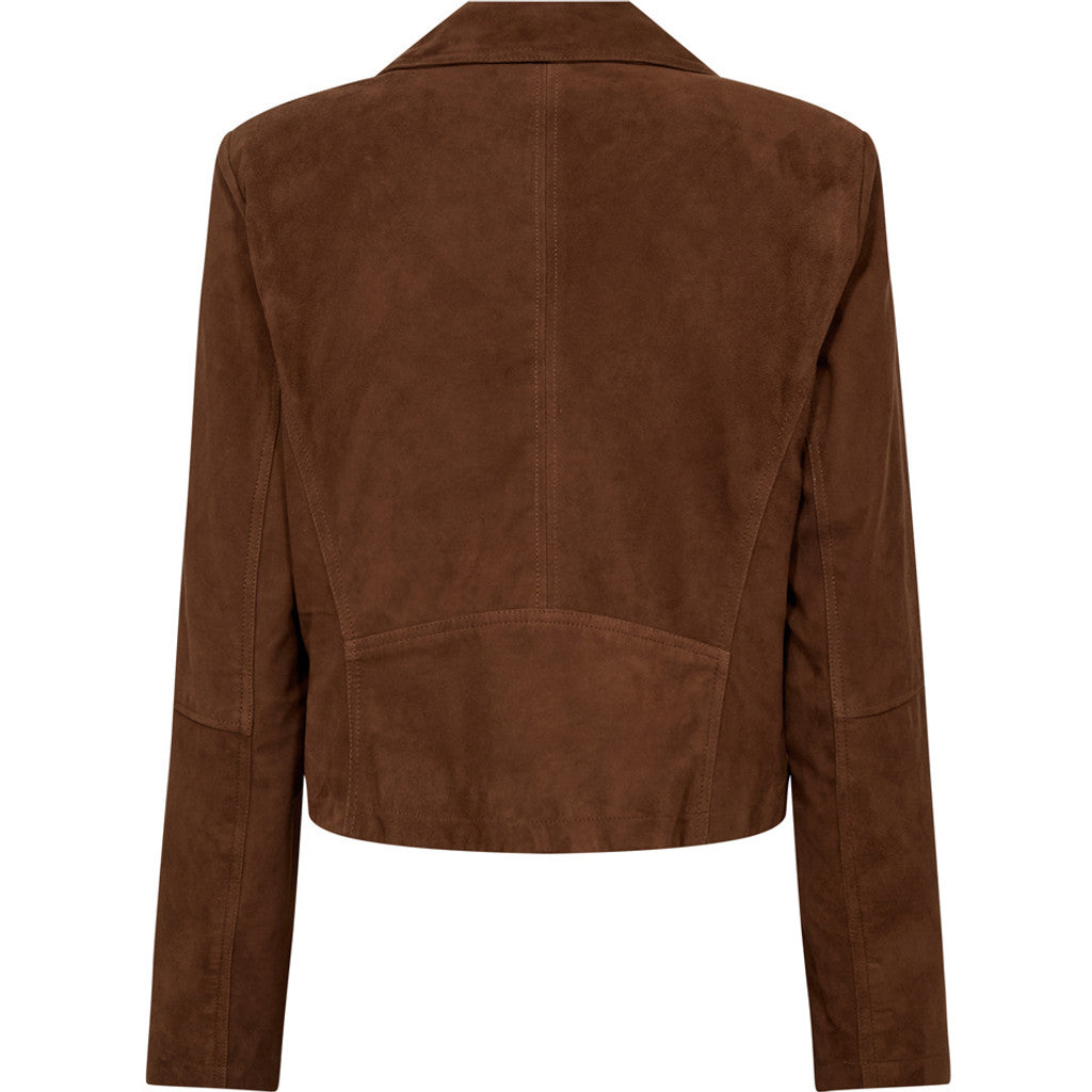 Depeche leather wear Abigail suede jacket Jackets 307 Choco