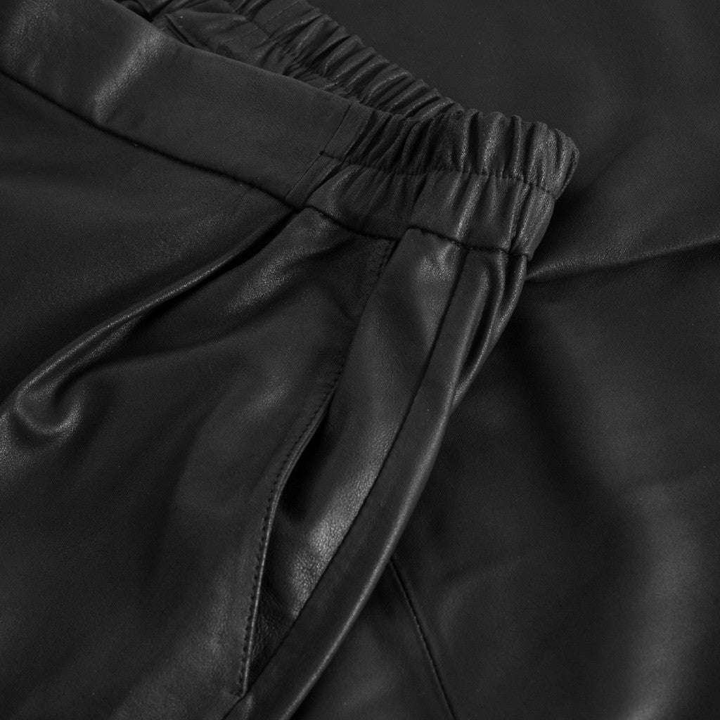 Depeche leather wear Alicia RW straight leg leather pants Pants 099 Black