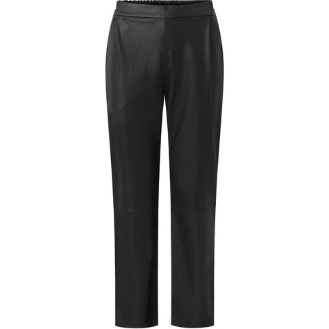 Depeche leather wear Alicia RW straight leg leather pants Pants 099 Black
