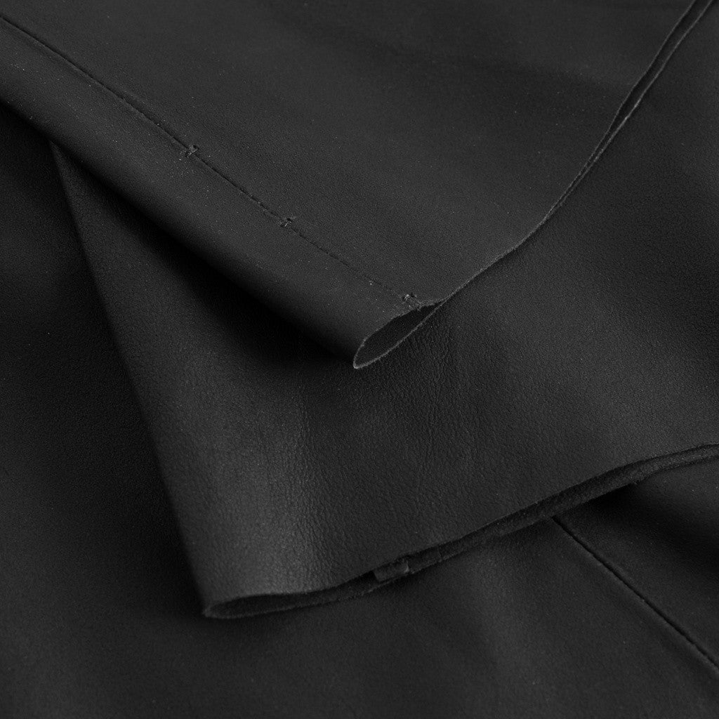 Depeche leather wear Alicia straight leg pants in leather Pants 099 Black (Nero)