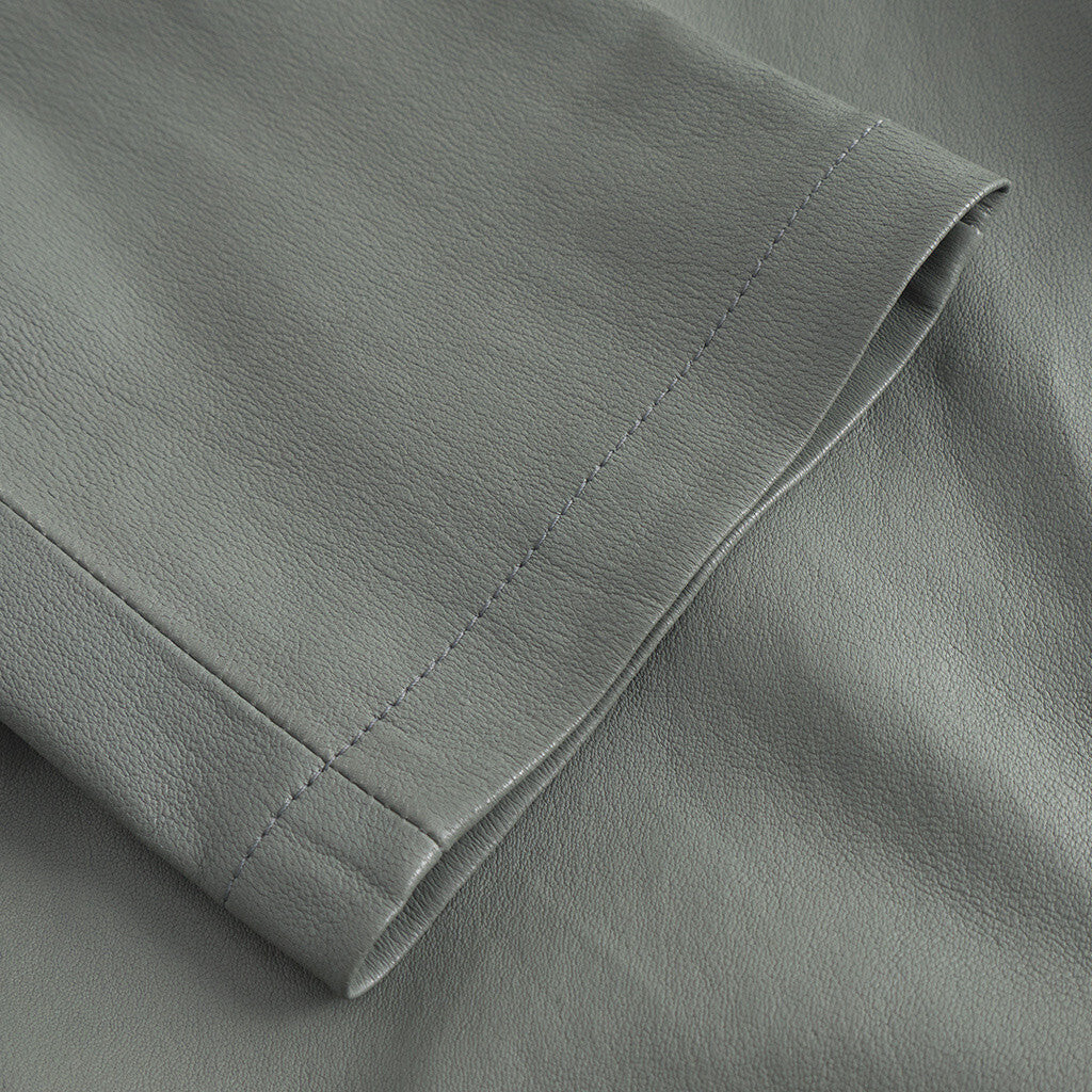 Depeche leather wear Amelia RW stretch chino leather pant 7/8 length Pants 051 Olive