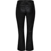 Depeche leather wear Anka MW Flare 7/8 Leather Pants Pants 099 Black