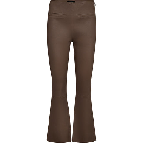 Depeche leather wear Ava HW Flare 7/8 Leather Pants Pants 224 Taupe