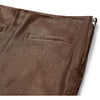 Depeche leather wear Ava RW flare 7/8 length pants with stretch in soft leather quality Pants 309 Metallic Brown
