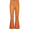 Depeche leather wear Ava RW flare 7/8 length pants with stretch in soft leather quality Pants 065 Orange