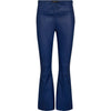 Depeche leather wear Ava RW flare 7/8 length pants with stretch in soft leather quality Pants 247 Bright Blue