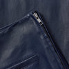 Depeche leather wear Ava RW flare 7/8 length pants with stretch in soft leather quality Pants 285 Midnight Blue