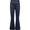 Depeche leather wear Ava RW flare 7/8 length pants with stretch in soft leather quality Pants 285 Midnight Blue
