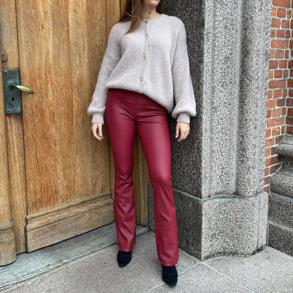 Depeche leather wear Ava leather pants - full length (RW) Pants 243 Racing Red