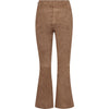 Depeche leather wear Ava HW Flare 7/8 Suede Pants Pants 308 Dusty Sand