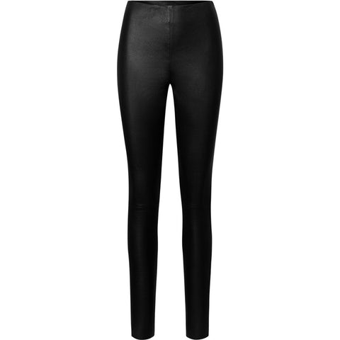 Depeche leather wear Aya HW stretch leather leggings Pants 099 Black (Nero)