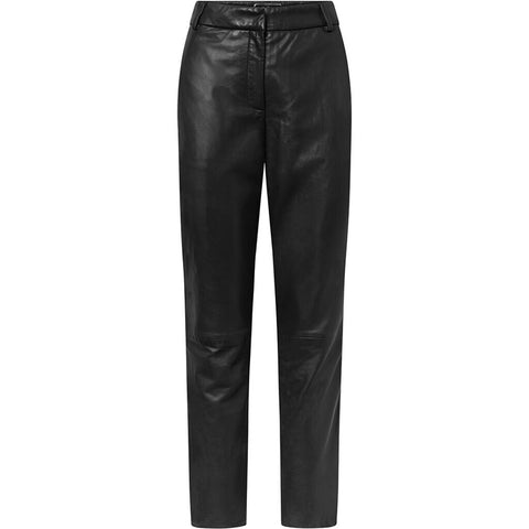 Depeche leather wear Beautiful Camma leather chino pant Pants 099 Black (Nero)