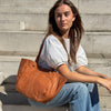 DEPECHE Beautiful and timeless shopper Shopper 014 Cognac