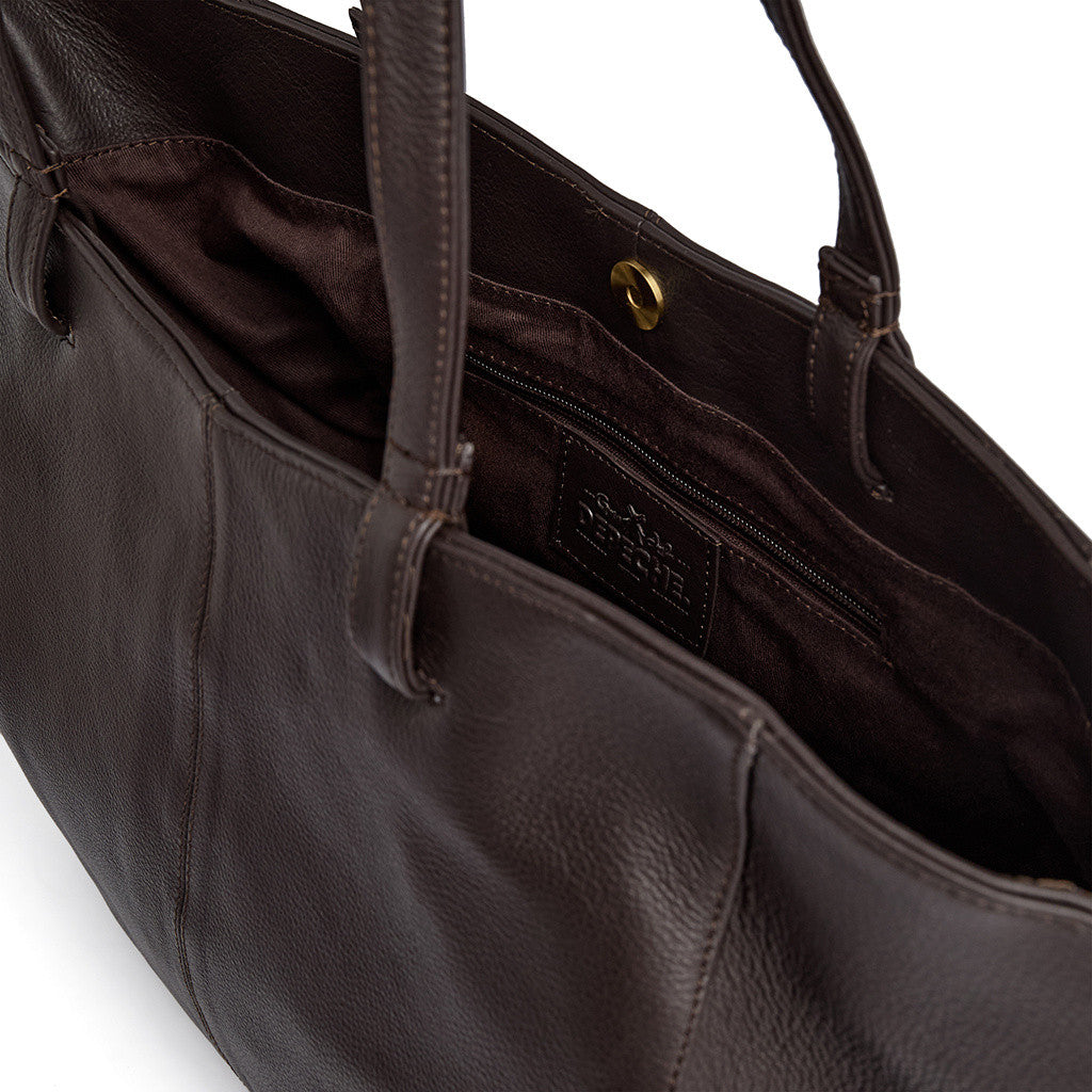 DEPECHE Beautiful and timeless shopper Shopper 033 Mocca