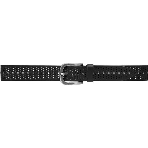 Jeans belt decorated with cool studs / 16064 - Black (Nero)