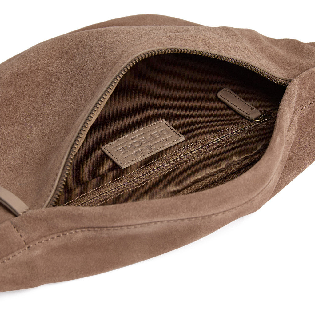 DEPECHE Beautiful suede bumbag Bumbag 224 Taupe