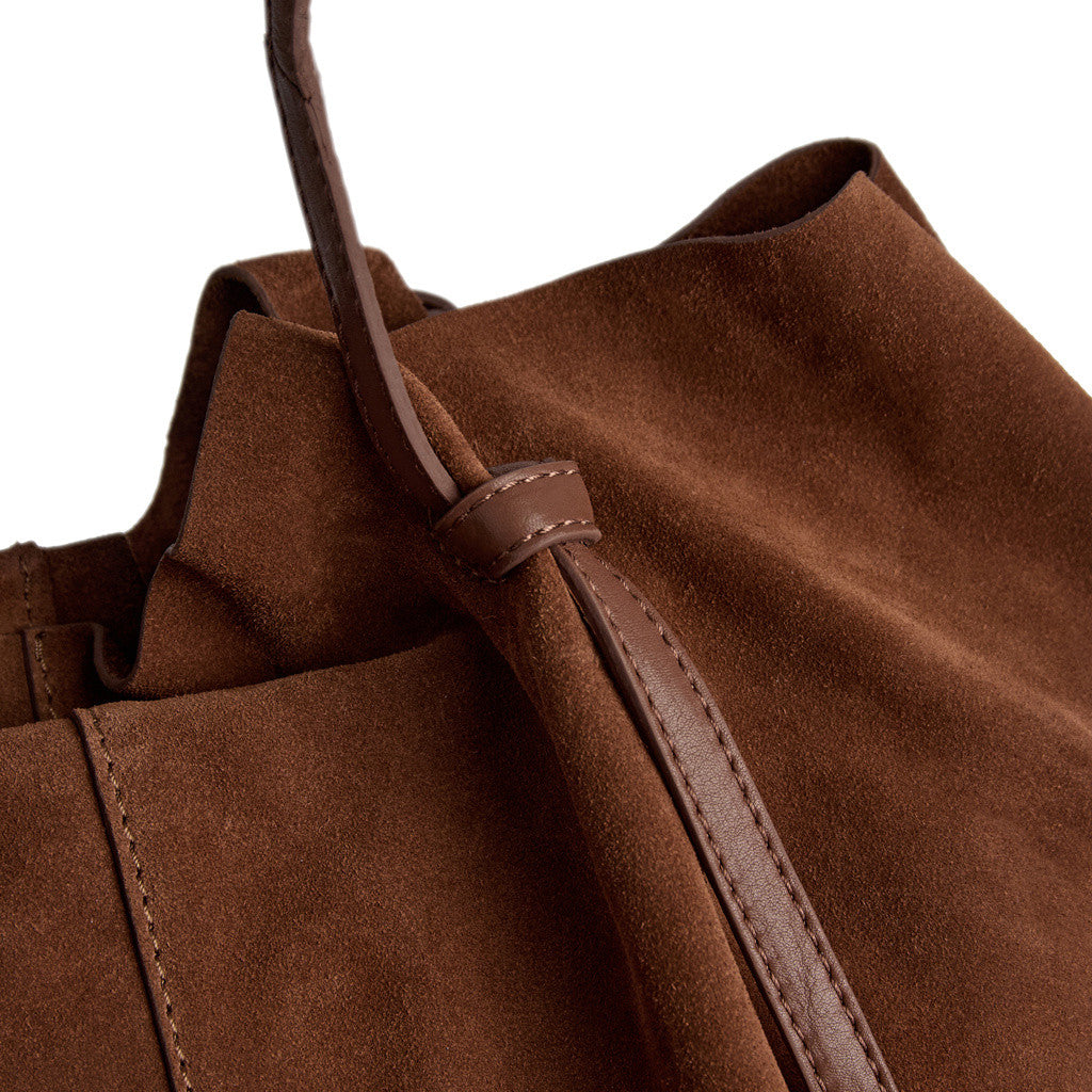 DEPECHE Beautiful suede shopper Shopper 014 Cognac