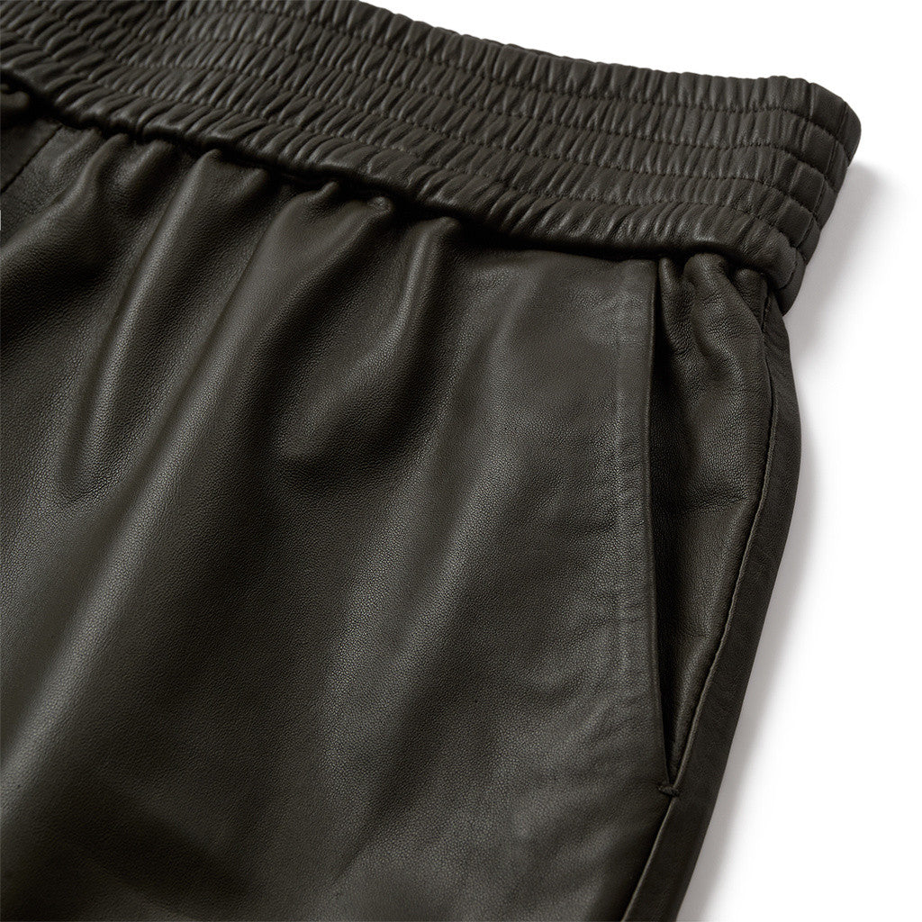 Depeche leather wear Belle MW Leather Pants Pants 335 Dark Khaki