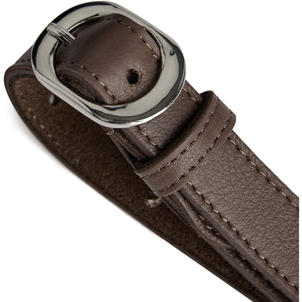 DEPECHE Leather belt Belts 250 Dark Taupe
