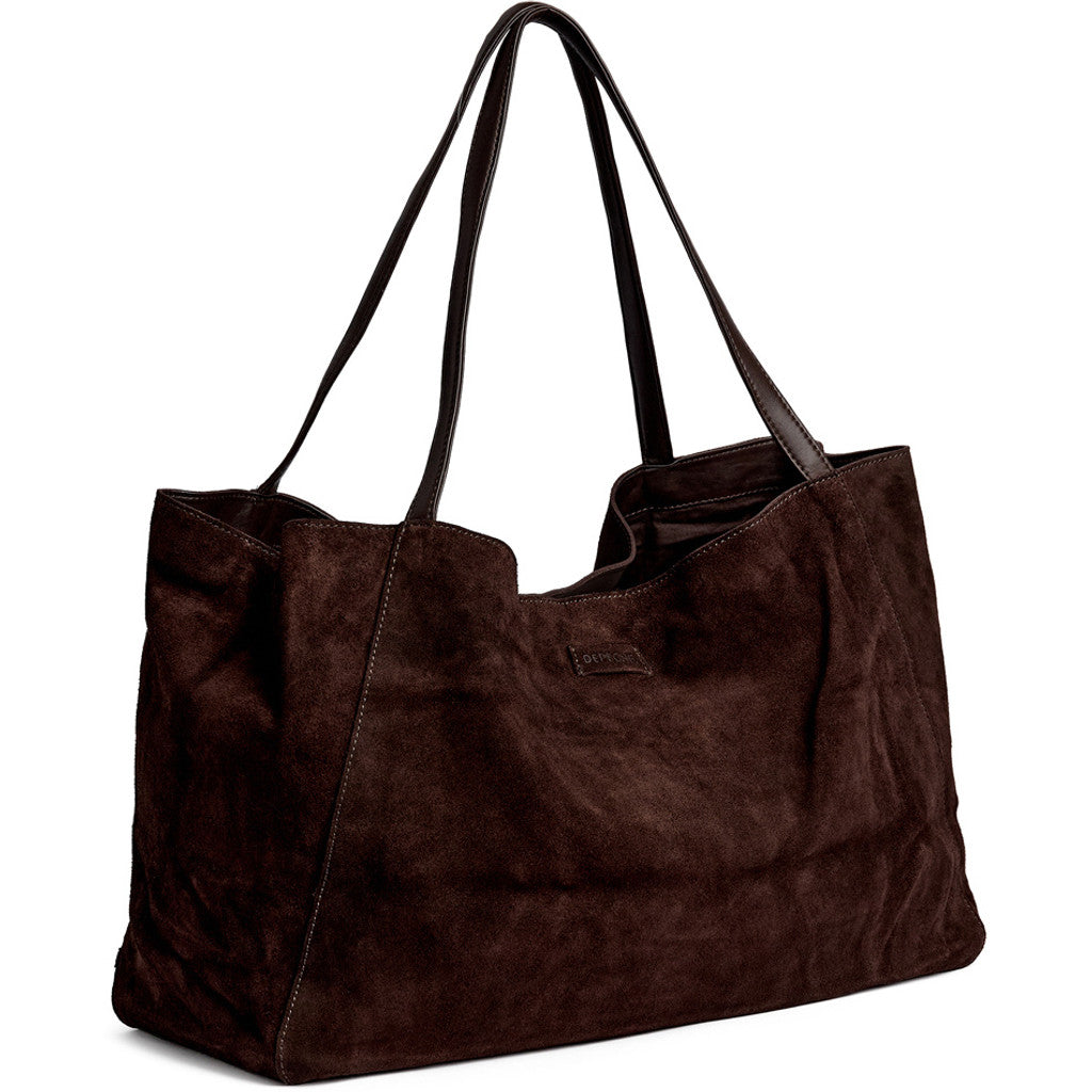 DEPECHE Bilbao leather & suede shopper bag Shopper 008 Chocolate