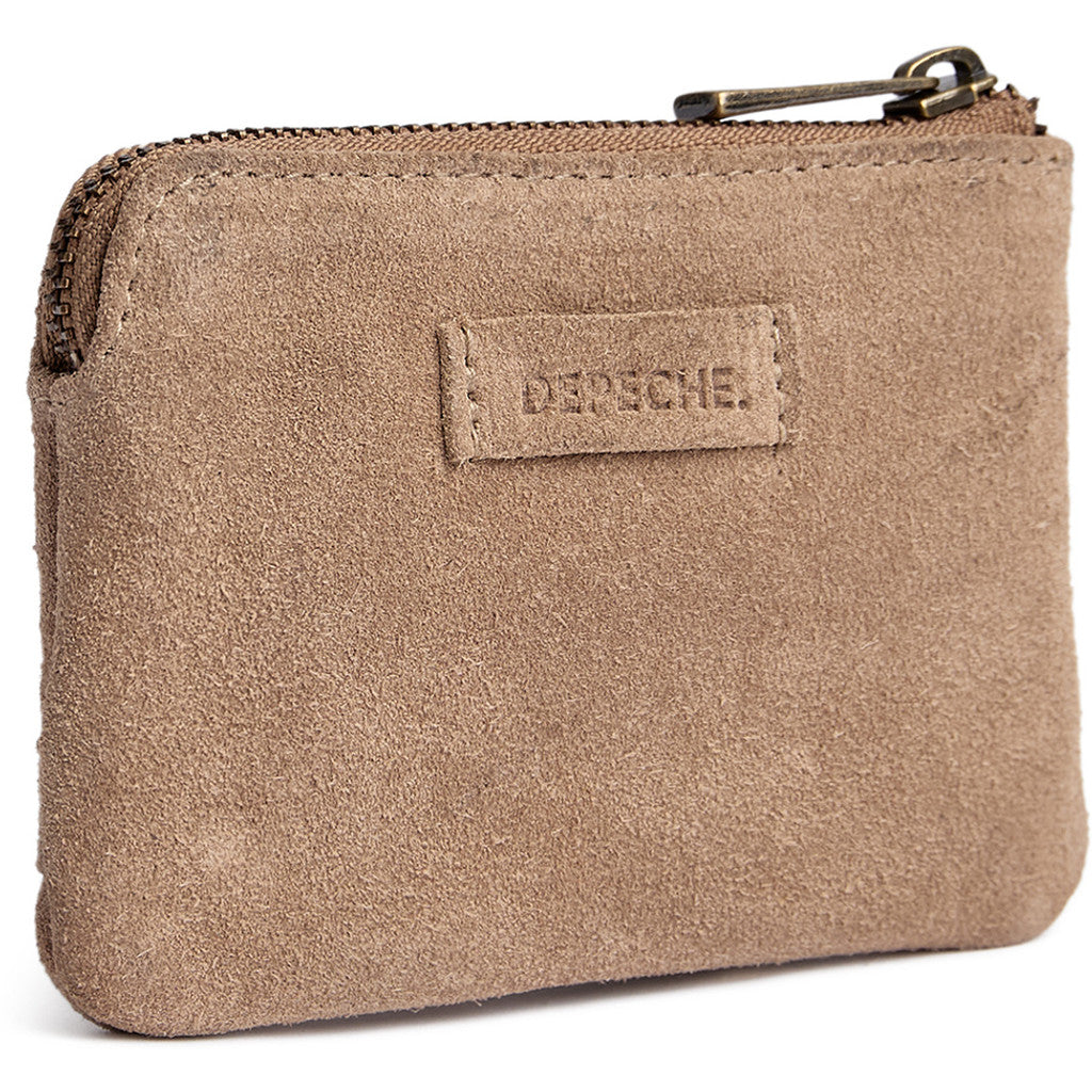 DEPECHE Bilbao suede purse Purse / Credit card holder 011 Sand