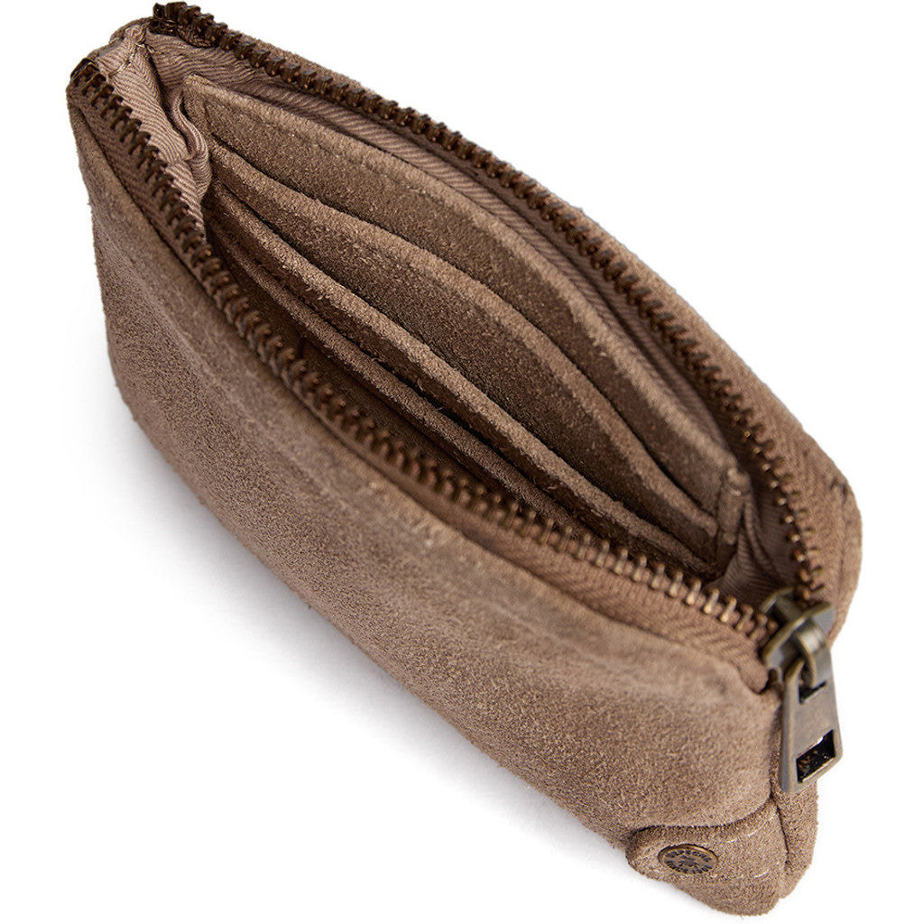 DEPECHE Bilbao suede purse Purse / Credit card holder 011 Sand