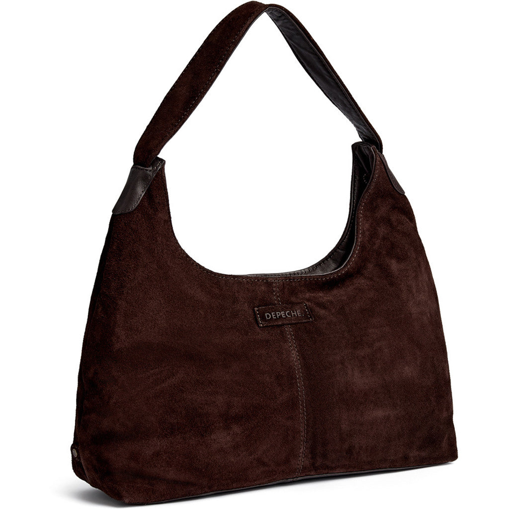 DEPECHE Bilbao suede shoulder bag Shoulderbag / Handbag 008 Chocolate