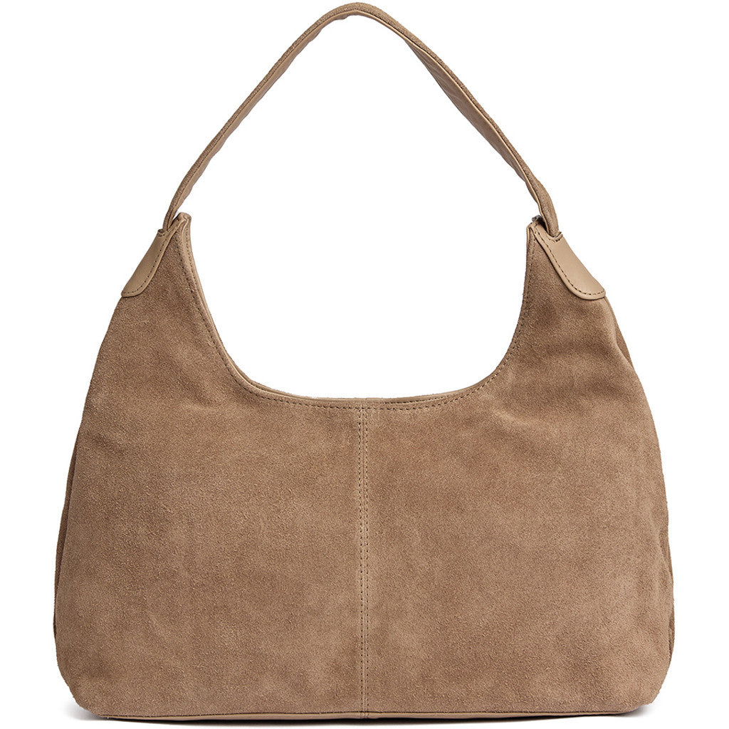 DEPECHE Bilbao suede shoulder bag Shoulderbag / Handbag 011 Sand