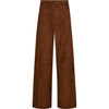 Depeche leather wear BoaDEP HW Suede Pant Wide Leg Pants 014 Cognac