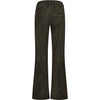 Depeche leather wear Boa HW Boot Cut Suede Pants Pants 335 Dark Khaki