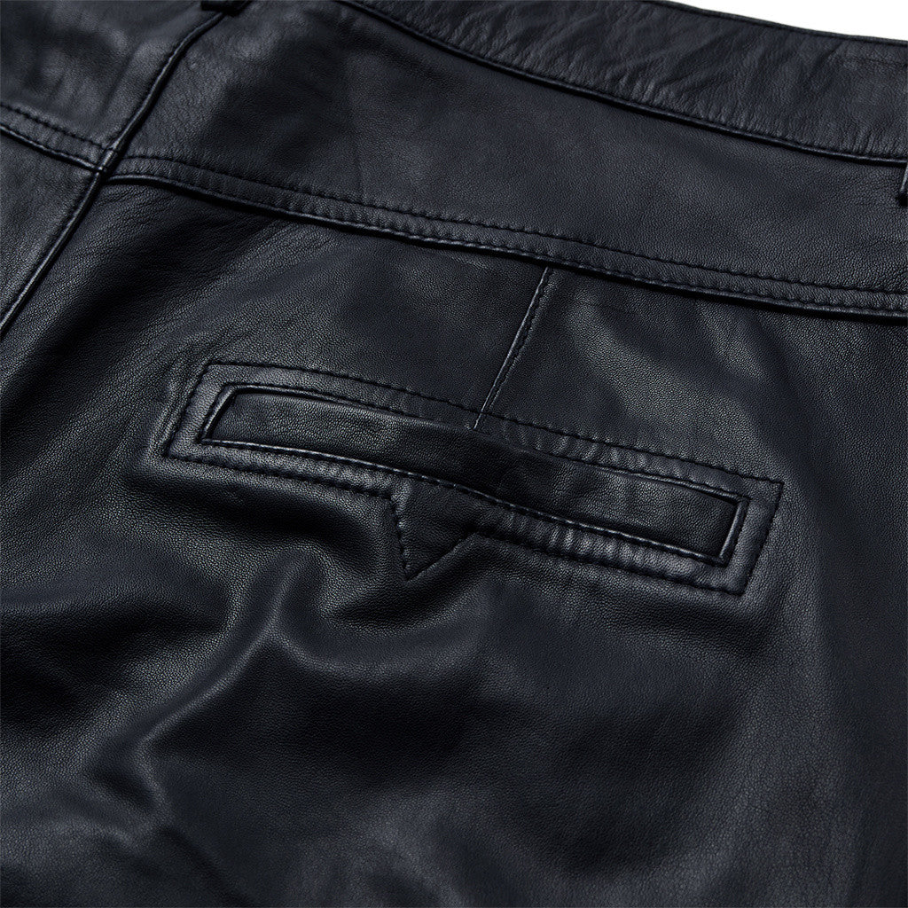 Depeche leather wear Boa HW Wide Leather Pants Pants 031 Ocean