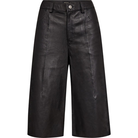 Depeche leather wear Boa HW bermuda shorts Shorts 099 Black