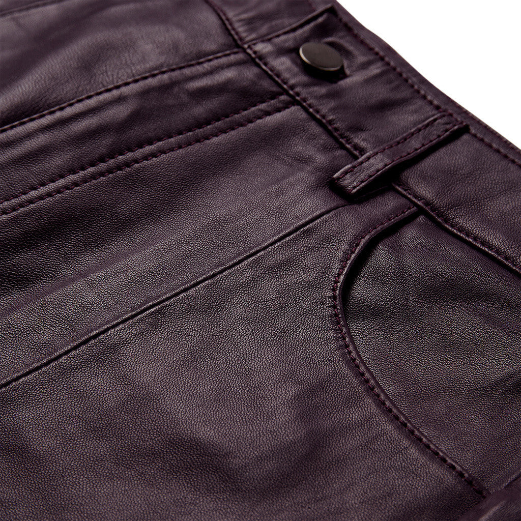 Depeche leather wear Boa HW bermuda shorts Shorts 321 Plum