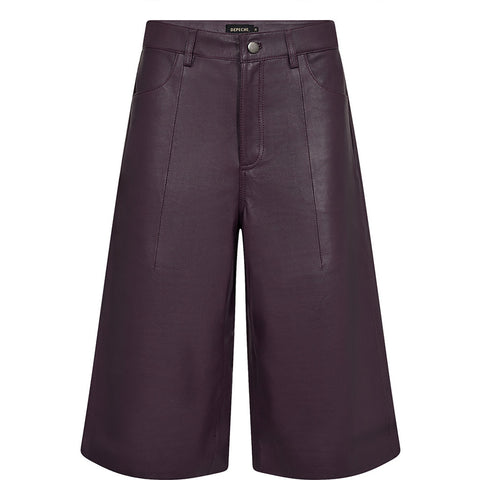 Depeche leather wear Boa HW bermuda shorts Shorts 321 Plum