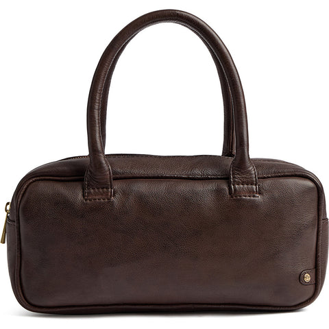 DEPECHE Boxy leather crossover bag Cross over 106 Coffee