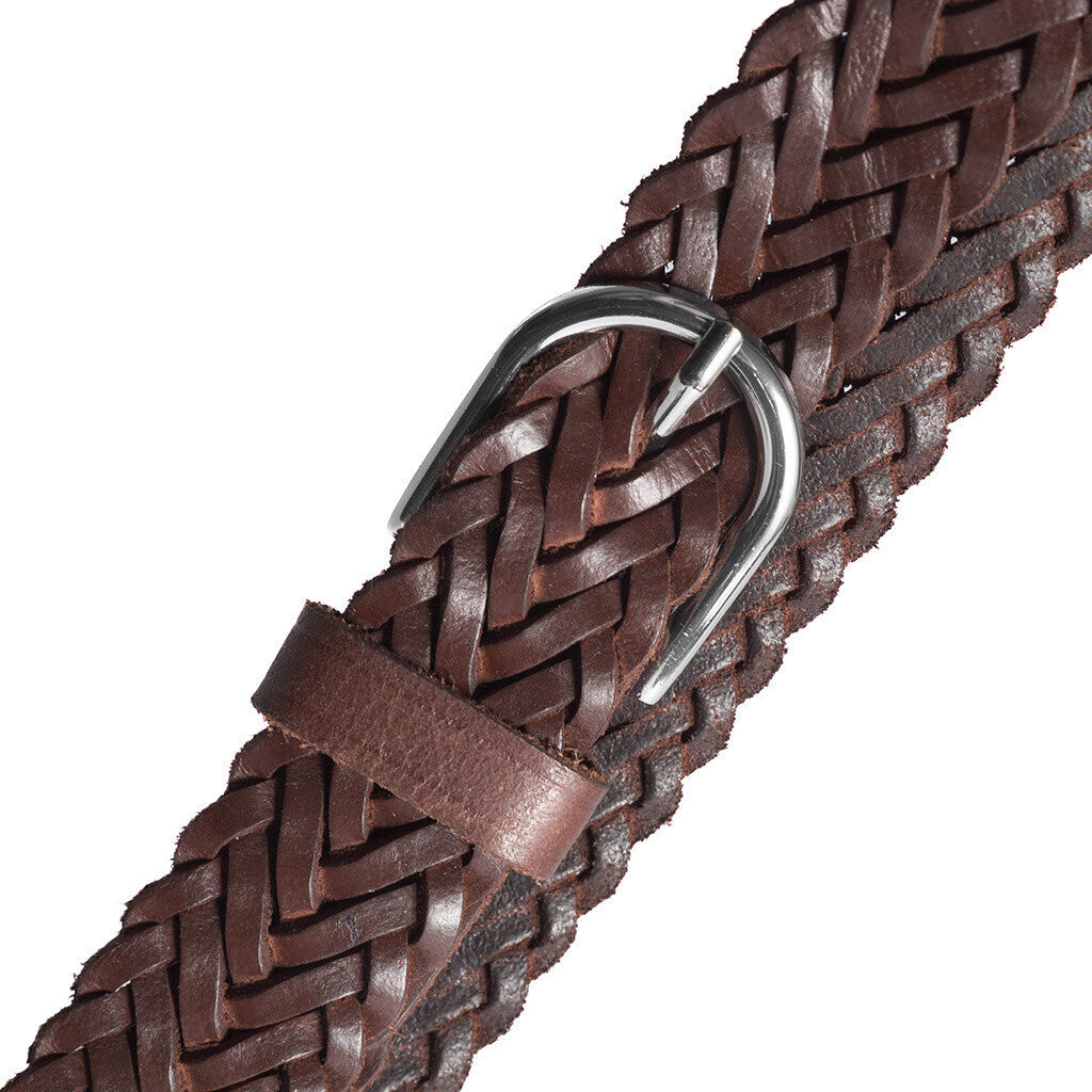 DEPECHE Braided belt Belts 008 Chocolate