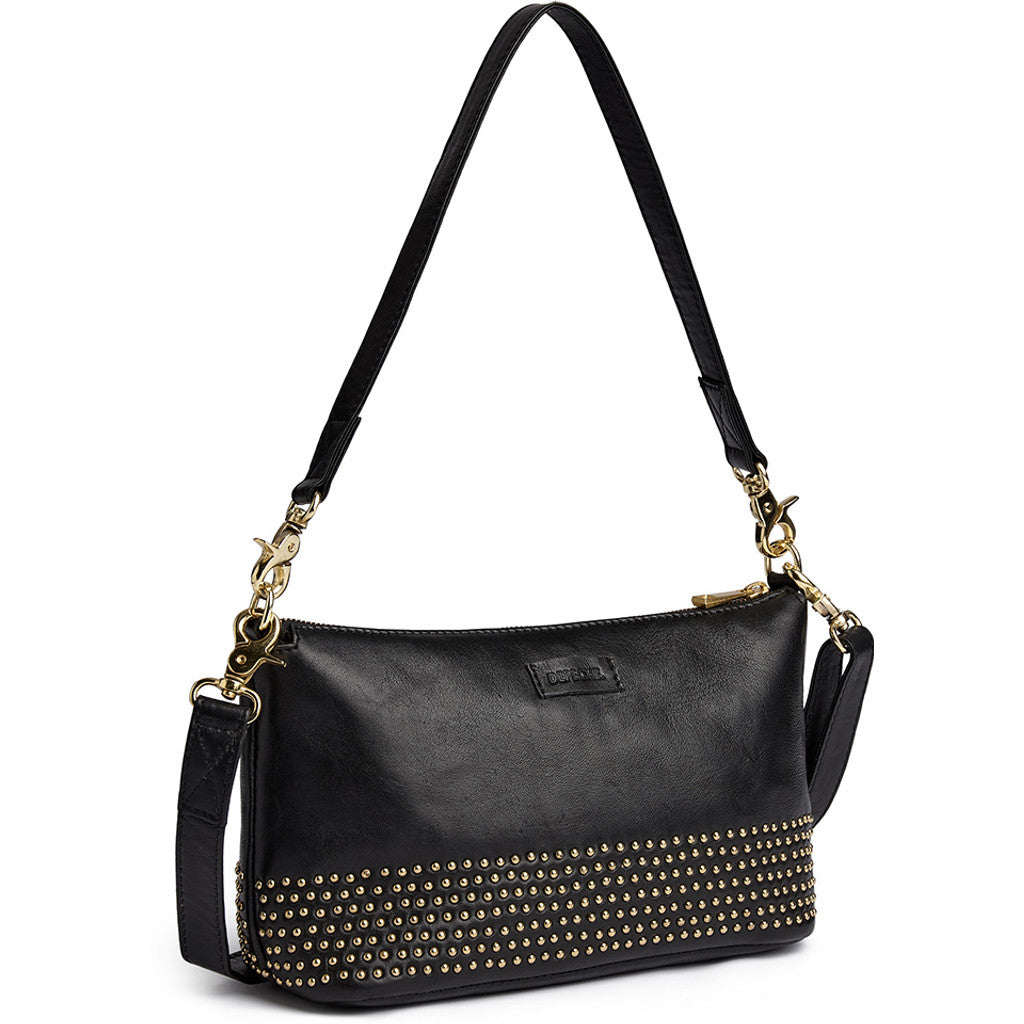 DEPECHE Bucharest sheep leather shoulder bag Shoulderbag / Handbag 099 Black