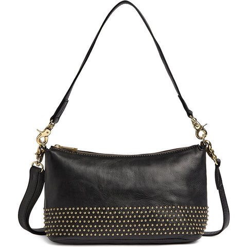 DEPECHE Bucharest sheep leather shoulder bag Shoulderbag / Handbag 099 Black