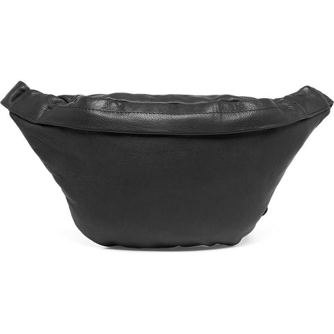 DEPECHE Bumbag in a buttery soft leather quality Bumbag 099 Black (Nero)