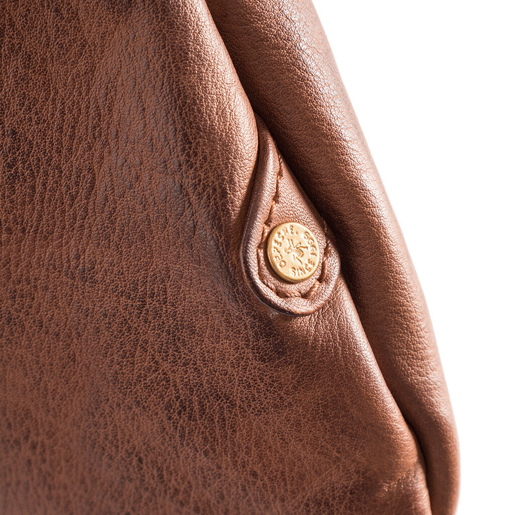 DEPECHE Bumbag in a buttery soft leather quality Bumbag 133 Brandy