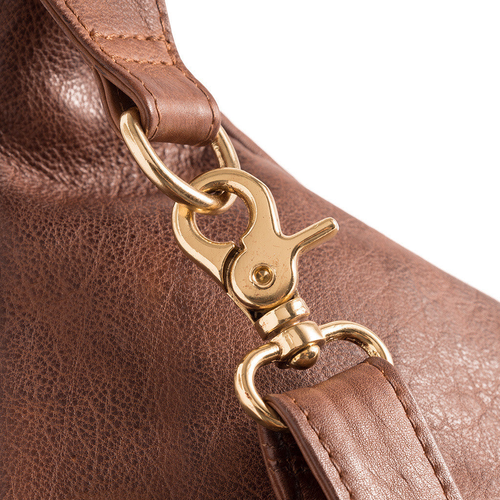 DEPECHE Bumbag in a buttery soft leather quality Bumbag 133 Brandy