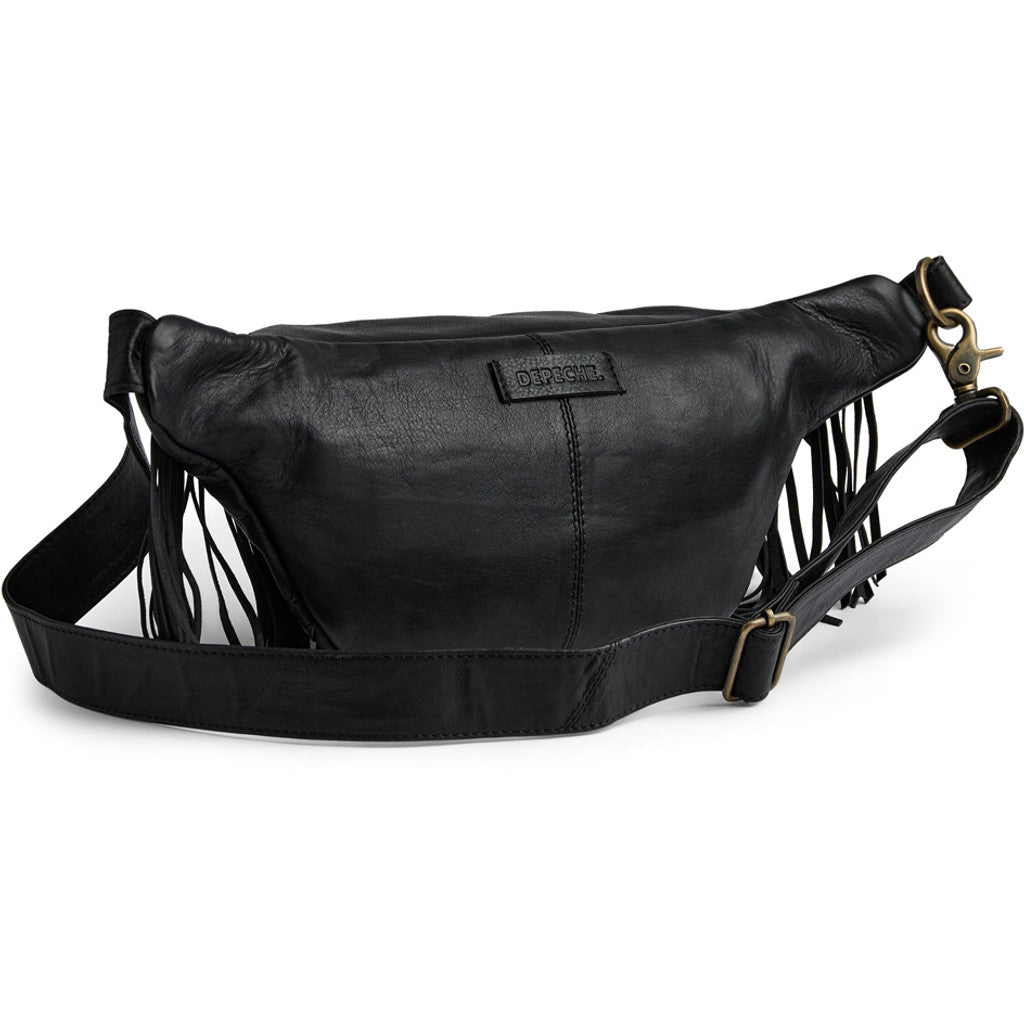 DEPECHE Bumbag with fringes Bumbag 099 Black (Nero)