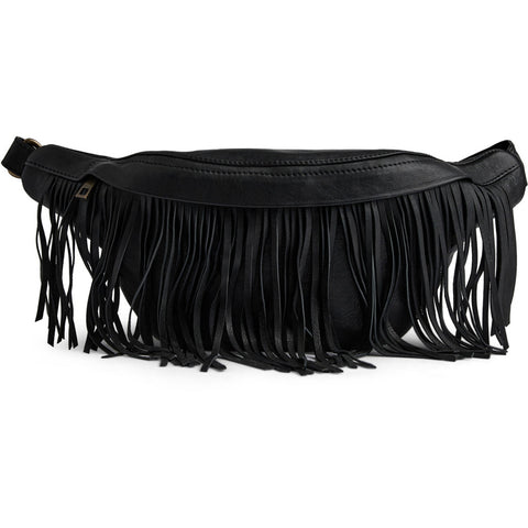DEPECHE Bumbag with fringes Bumbag 099 Black (Nero)
