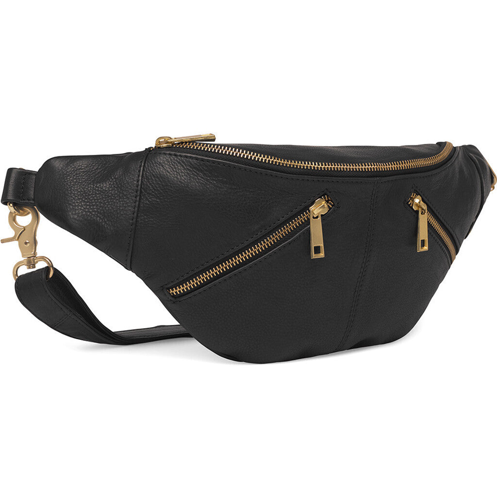 DEPECHE Bumbag with zipper details Bumbag 099 Black (Nero)