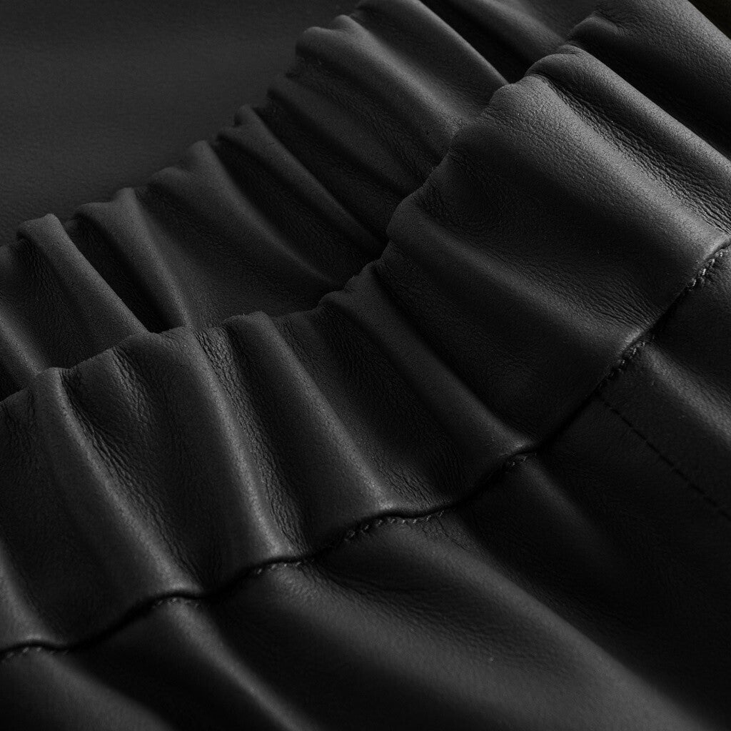 Depeche leather wear Carrie RW loose fitting leather pant Pants 099 Black (Nero)