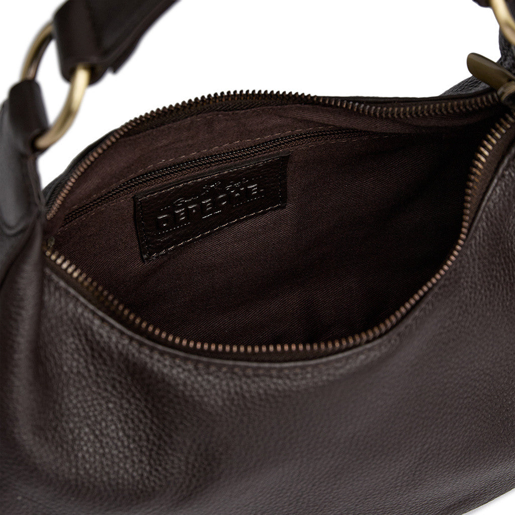 DEPECHE Classic calf leather shoulder bag Shoulderbag / Handbag 033 Mocca