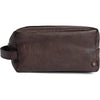 DEPECHE Classic cosmetic bag in soft leater Accessories 106 Coffee