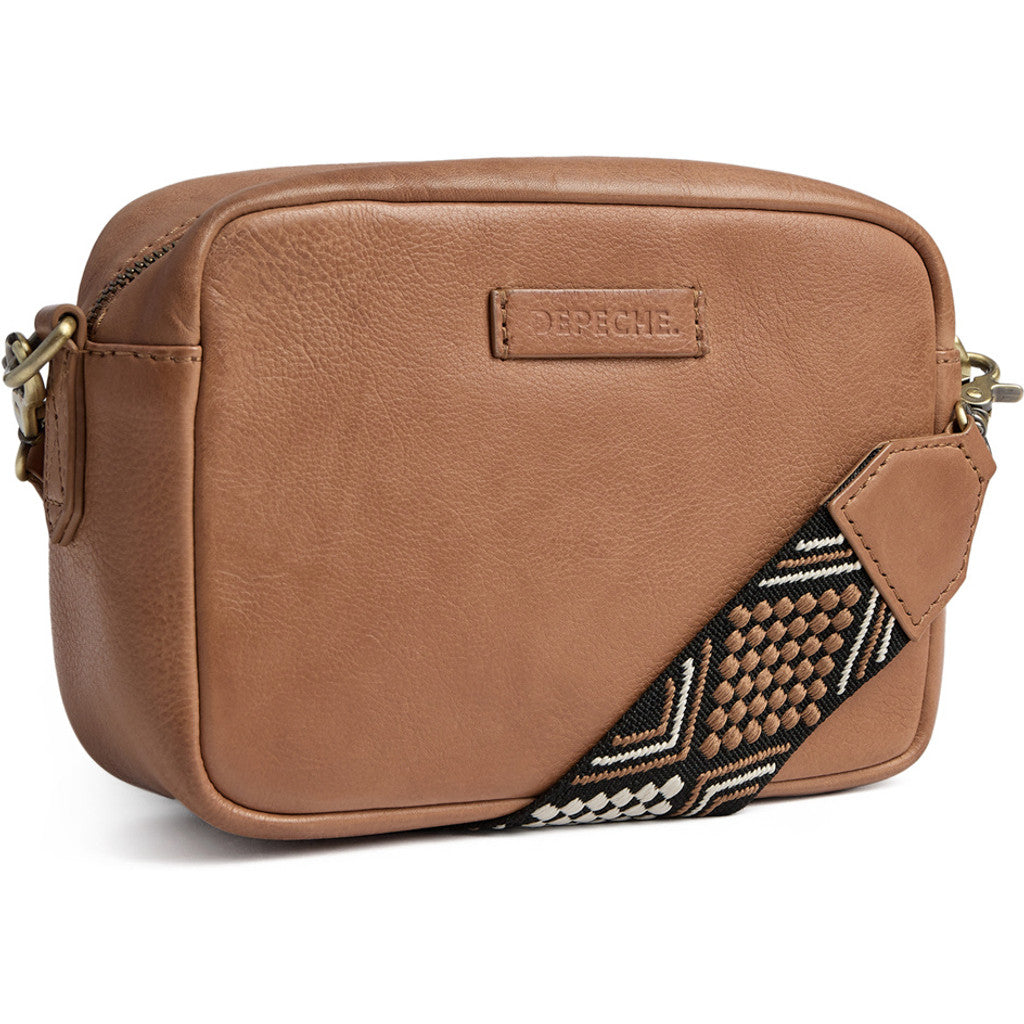 DEPECHE Classic crossover with cool canvas strap Cross over 013 Tan