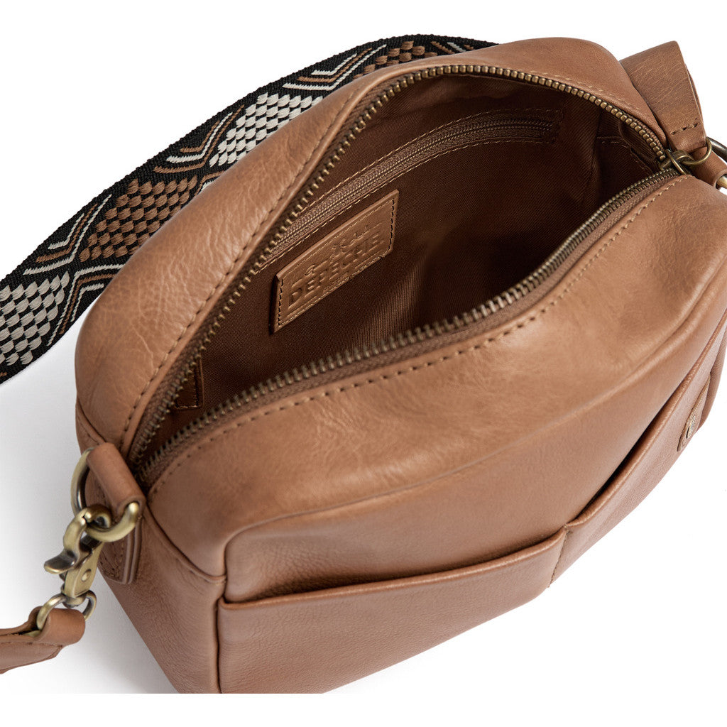 DEPECHE Classic crossover with cool canvas strap Cross over 013 Tan