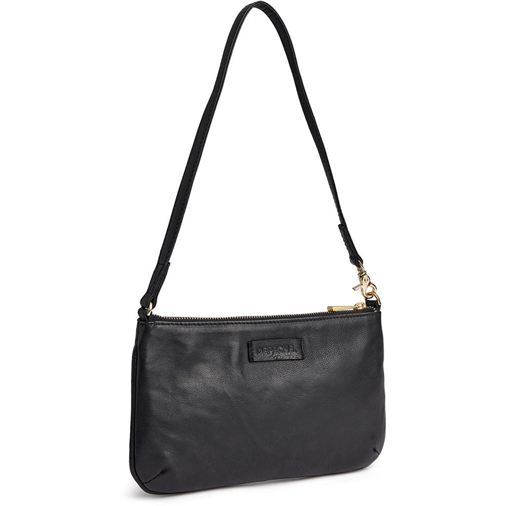 DEPECHE Classic leather shoulderbag Shoulderbag / Handbag 099 Black